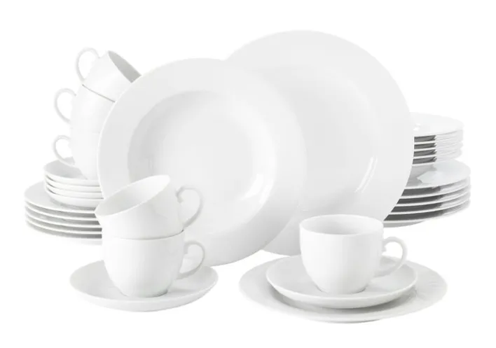 Seltmann Weiden Kombiservice RONDO LIANE 30-teilig weiß