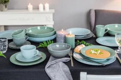 Seltmann Weiden Speiseteller BEAT COLOR GLAZE 6er Set salbeigrün