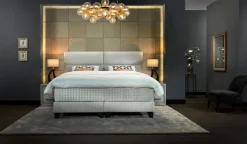 SERTA Boxspringbett LOUNGE 180 x 200 cm grau