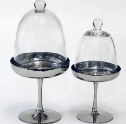 Servierteller mit Glocke SMOKE 2-teilig 30 cm