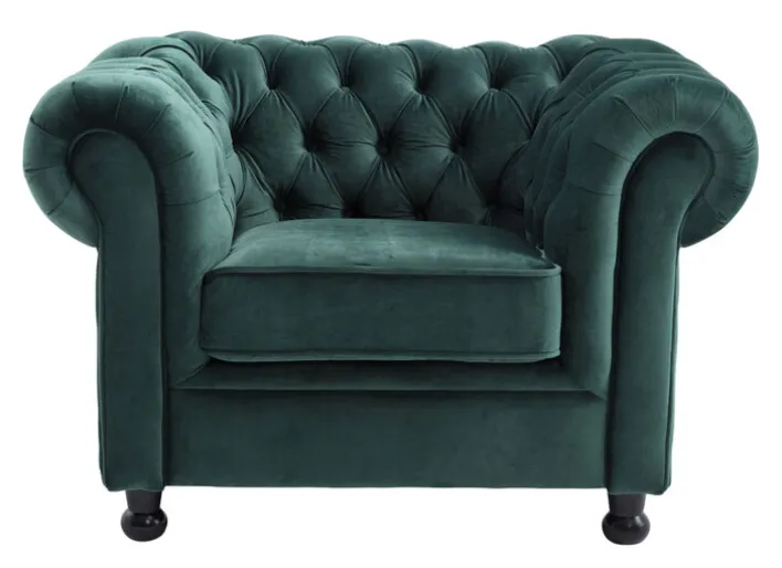 Sessel LONDON Samt grün