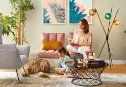 Sessel MATCH Stoffbezug rosa