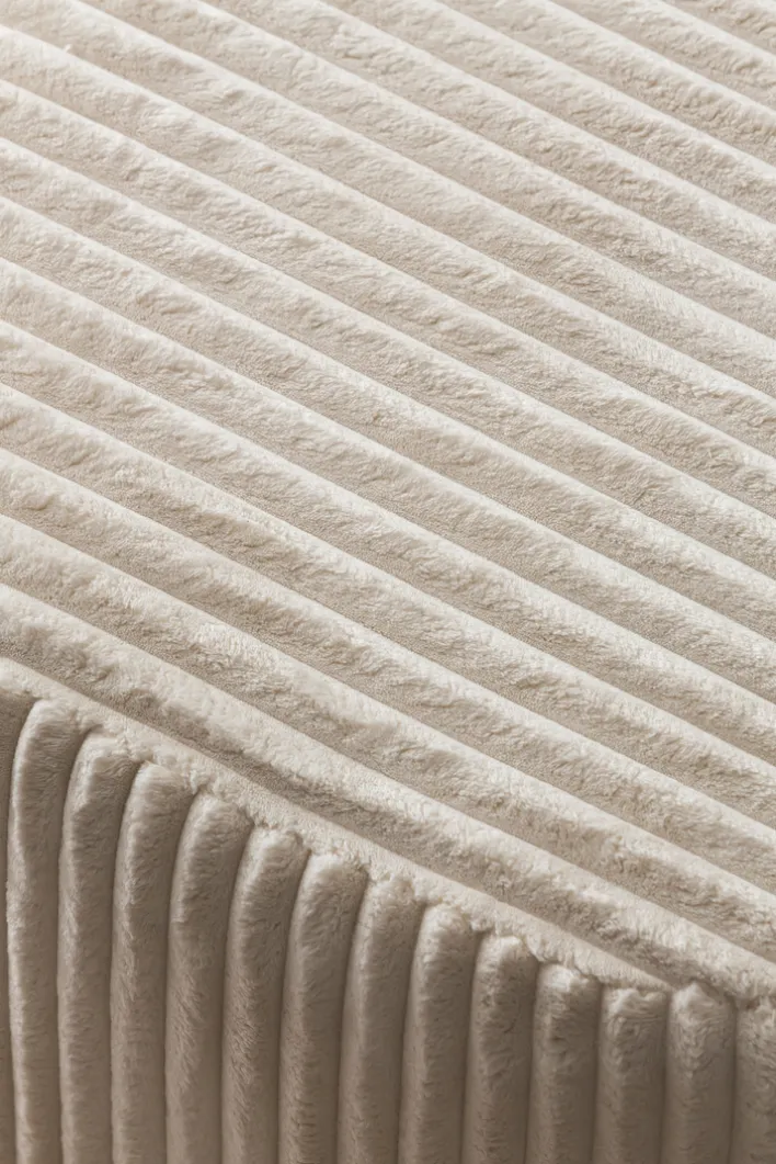 Sessel mit Hocker SPIN elfenbein