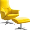 Sessel mit Hocker UP 2-teilig lemon