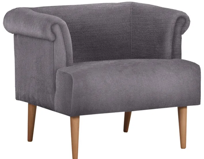 Sessel OLSEN Stoffbezug grau