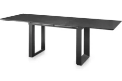 set one by Musterring Esstisch NEW ATLANTA 190-240 x 90 cm vulkanschwarz/Keramikoptik schwarz