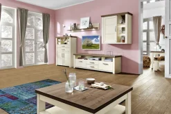 set one by Musterring Highboard YORK weiß/braun