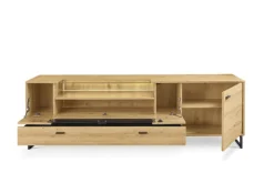 set one by Musterring Lowboard DELTONA 214x67 cm Eiche Artisan Dekor / Sandstein