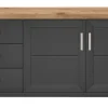 set one by Musterring Sideboard YORK 51 anthrazit /Eiche Artisan