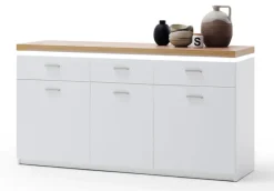Sideboard AARON weiß/ braun