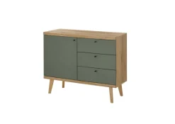 Sideboard ALVA 107 x 83 cm Salbeifarbig/braun