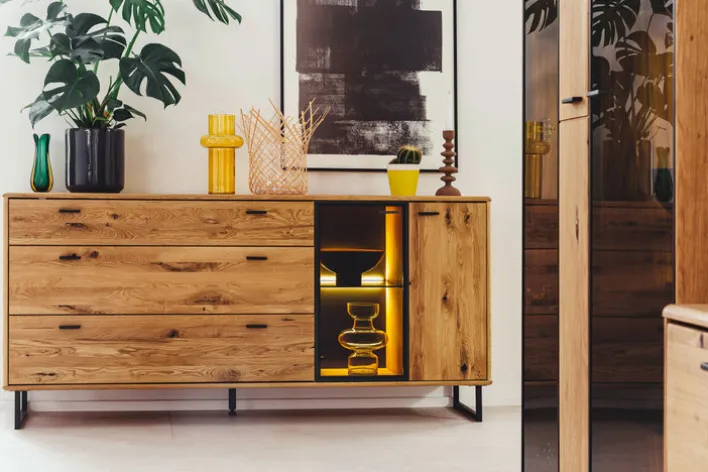 Sideboard AREZZO Wildeiche 180 x 86 cm