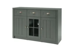 Sideboard ASCOT 130 x 86 cm grün/goldfarbig