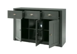 Sideboard ASCOT 130 x 86 cm grün/goldfarbig