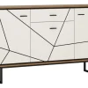 Sideboard BROLO 167 x 90,3 cm weiß/ schwarz