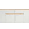 Sideboard CITY 223 x 86 cm weiß/braun