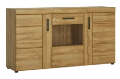 Sideboard CORTINA 156,8 x 86 cm Eiche braun