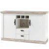 Sideboard FLORENZ 168 x 104 cm braun/weiß
