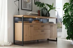 Sideboard LANTANA Balkeneiche Bianco /anthrazit