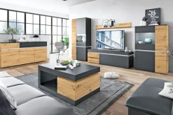 Sideboard LUCI 180,5 x 90 cm Eiche grau