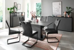 Sideboard LUXOR 165 x 92 cm Royal grau/ anthrazit