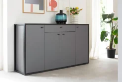 Sideboard LUXOR 165 x 92 cm Royal grau/ anthrazit