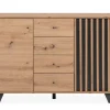 Sideboard MEDAN 118 x 85 cm Artisan Oak / anthrazit