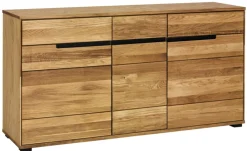 Sideboard MILO 163 x 83 cm Eiche teilmassiv