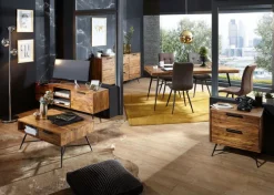 Sideboard NISHAN 160 x 88 cm braun