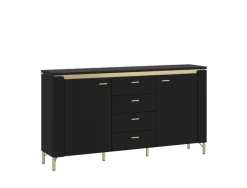 Sideboard NORICA 155,3x87,3 cm schwarz matt