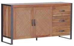 Sideboard TOM 150 x 80 cm Akazie massiv/anthrazit