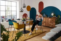 Sideboard TOM 150 x 80 cm Akazie massiv/anthrazit