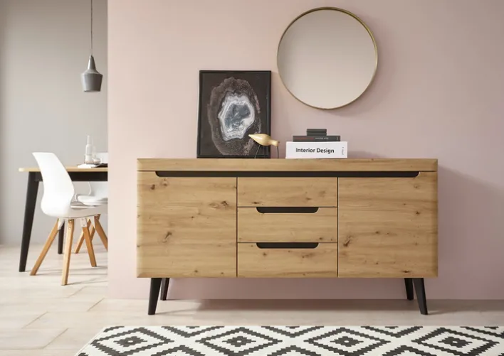 Sideboard TORGE 160 cm Artisan Eiche-Dekor