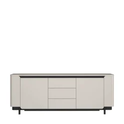 Sideboard VODOL 205x78 cm Sand/Schwarz