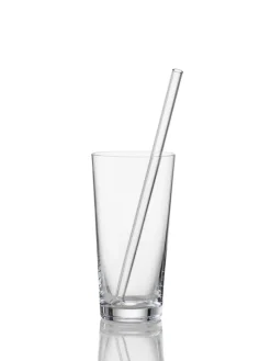 SIMAX exclusive Glastrinkhalm Set gerade EXKLUSIV 7-teilig 23 cm