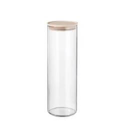 SIMAX Vorratsglas mit Holzdeckel 2000 ml Sicherheitsglas transparent