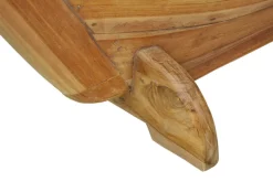 Sitzbank 145 x 99 x 65 cm Teak natur