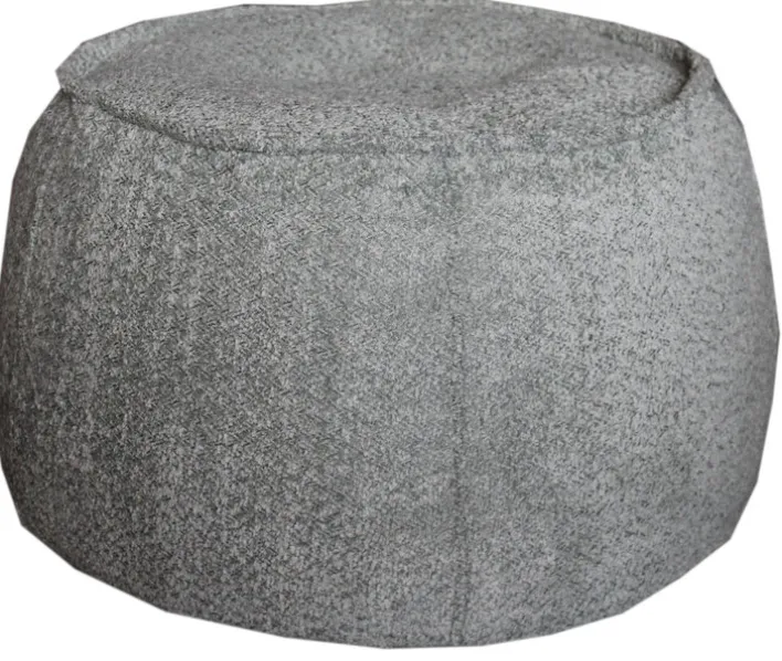 Sitzsack-Hocker KAYLA 41 x 60 cm hellgrau