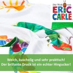 Smithy Kinderdecke RAUPE NIMMERSATT 75 x 90 cm weiß