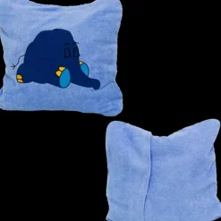 Smithy Kissenhülle ELEFANT 40 x 40 cm blau