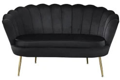 Sofa 2-Sitzer schwarz