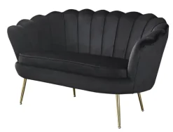 Sofa 2-Sitzer schwarz