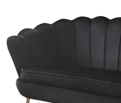 Sofa 2-Sitzer schwarz