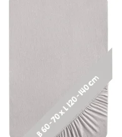 Spannbettlaken LIL 70 x 140 cm hellgrau