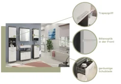 Spiegel 60 x 79 cm grau