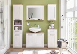 Spiegel CASA 80 x 70 cm braun/ weiß