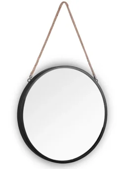 Spiegel rund NINA 40 cm schwarz