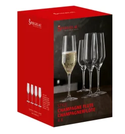 SPIEGELAU Chamapgnerglas STYLE 4er Set 240 ml Kristallglas