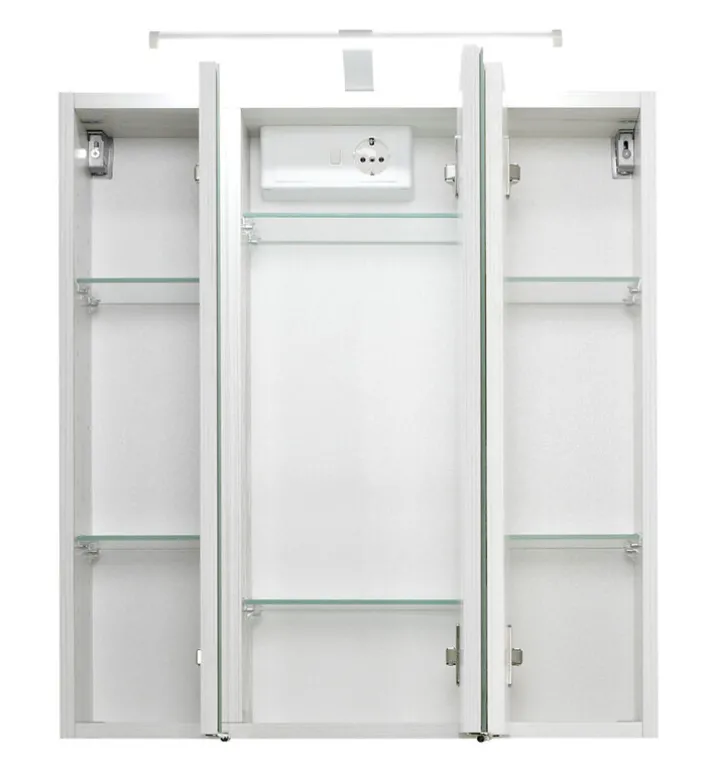 Spiegelschrank CARDIFF 60 x 64 cm Weiß