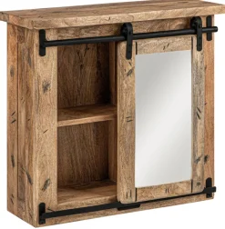 Spiegelschrank DICKENSON 68 x 64 cm Mango massiv